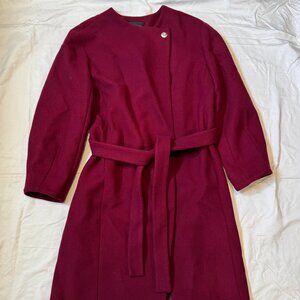 BRAND NEW Ann Taylor Tie Waist Balloon Sleeve Coat